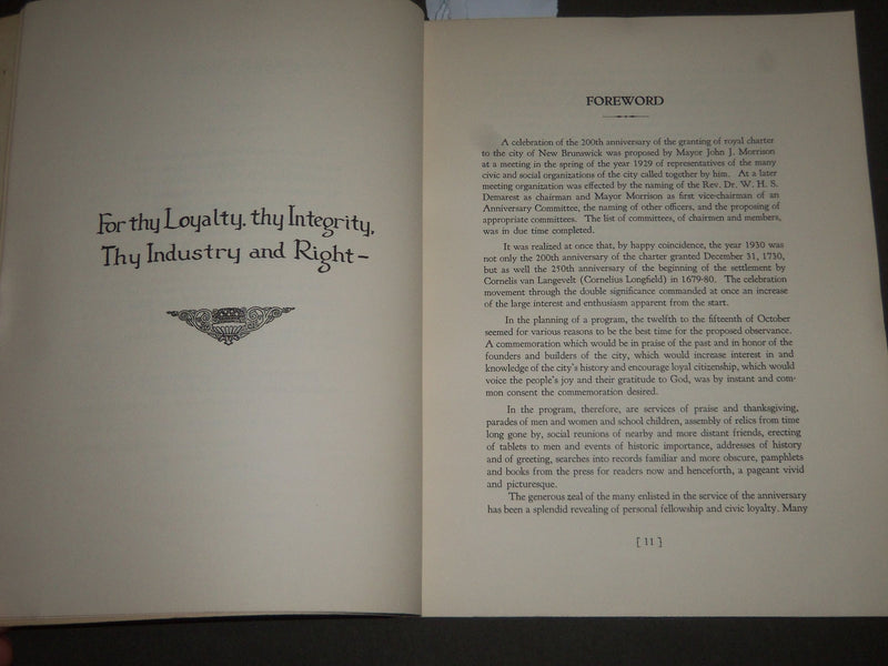 1930 PAGEANT OF NEW BRUNSWICK SOFTCOVER BOOK - J 2518