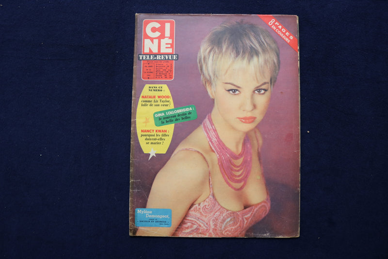1963 OCTOBER 24 CINE TELE-REVUE MAGAZINE - ROCK HUDSON BACK COVER - E 22047