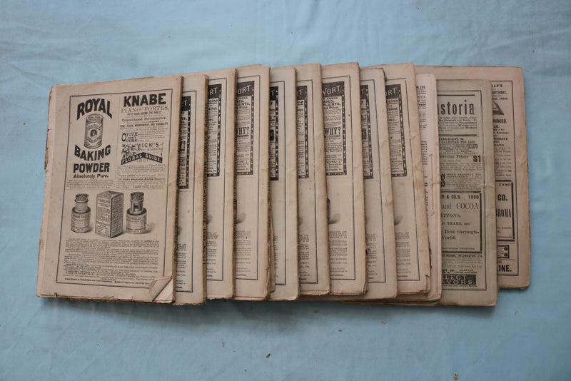 1880 BALLOU'S MONTHLY MAGAZINE - COMPLETE YEAR - LOT OF 12 - O 3975