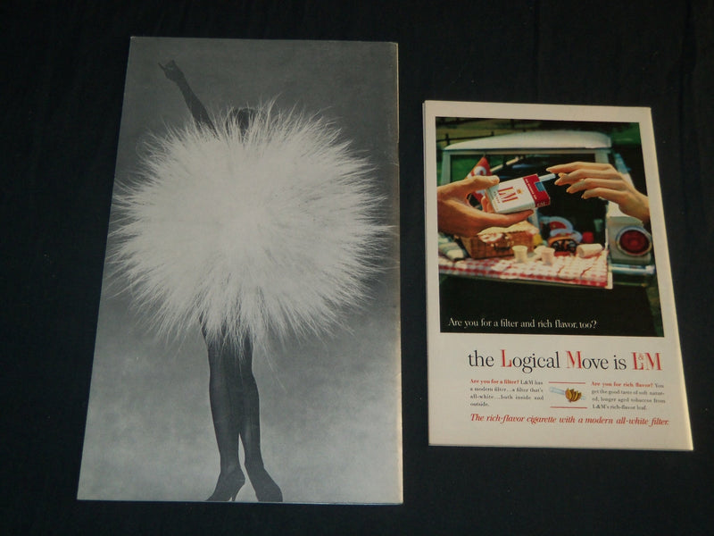 1964 ZIZI JEANMAIRE PROGRAM LOT OF 2 - MICHEL MENTION - J 5135