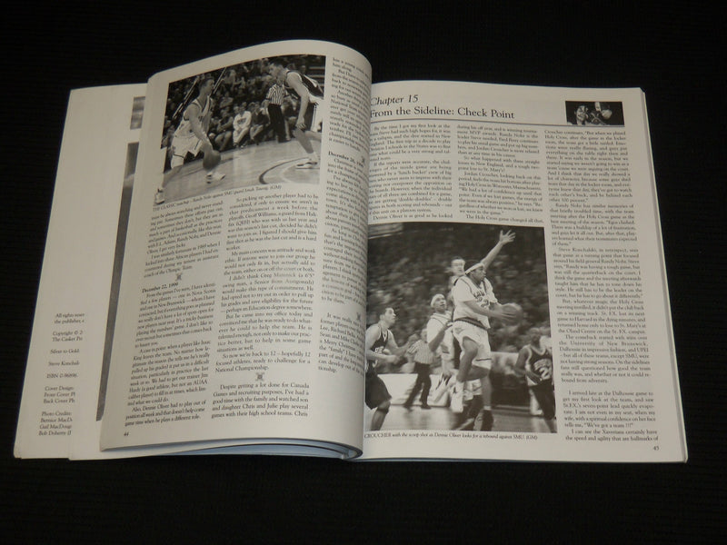 2001 SILVER TO GOLD ST. F.X SOFTCOVER BOOK BY STEVE KONCHALSKI - SIGNED - R 727E