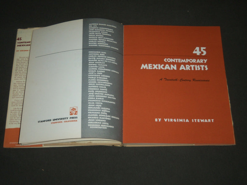 1952 45 CONTEMPORARY MEXICAN ARTISTS BOOK BY VIRGINIA STEWART - KD 3821