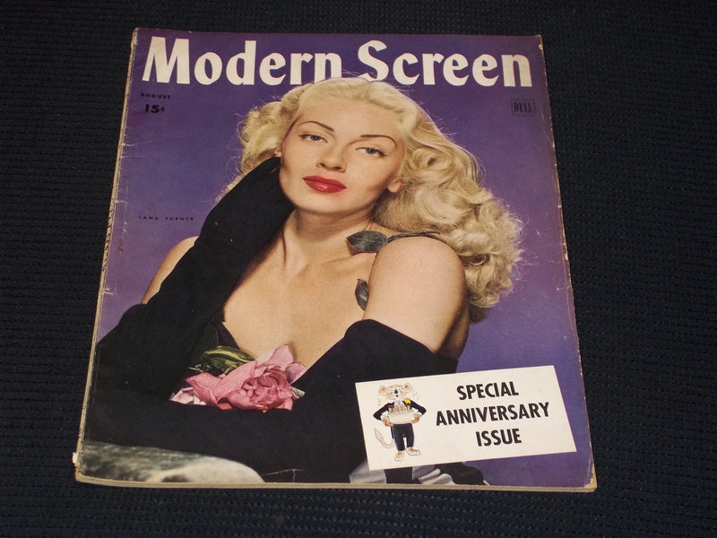 1944 AUGUST MODERN SCREEN MAGAZINE - LANA TURNER COVER - E 16812