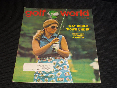 1976 MARCH 26 GOLF WORLD MAGAZINE - DONNA YOUNG FRONT COVER - E 6770