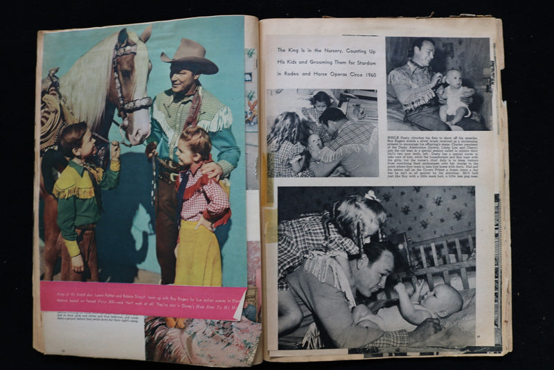 ROY ROGERS AND OTHER COWBOY STARS SCRAPBOOK - MANY PHOTOS - E 26436