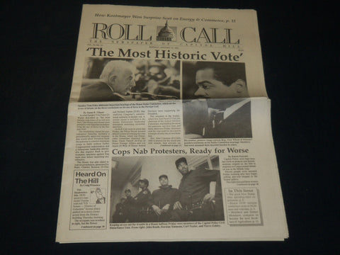 1991 JANUARY 14 ROLL CALL NEWSPAPER - THE MOST HISTORIC VOTE - NP 4946