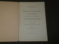 1893 HISTORY OF OLD DERRYFIELD BY WILLIAM ELLERY MOORE BOOK - PART 4 - J 3552