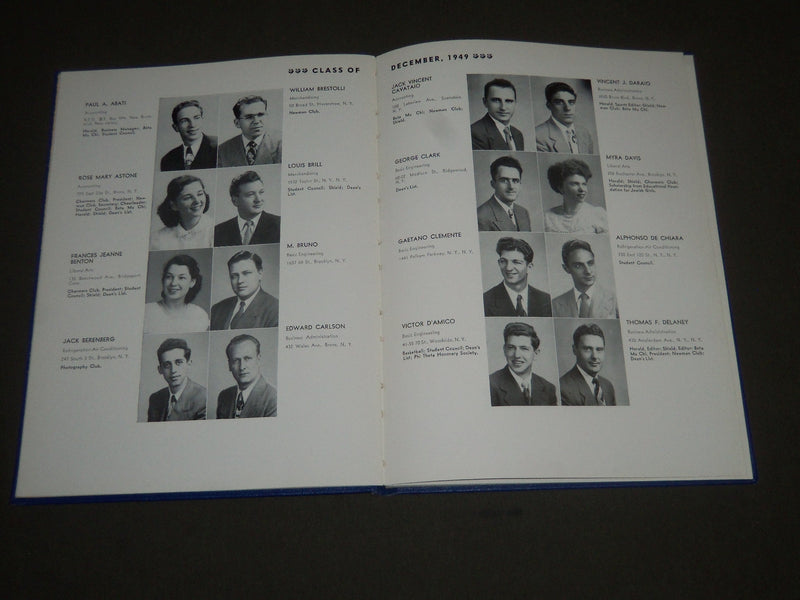 1949-1950 THE SHIELD WALTER HERVEY JUNIOR COLLEGE YEARBOOK - NEW YORK - YB 1145