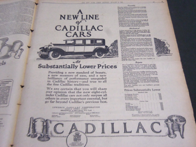 1925 AUG 2 NY TIMES SPECIAL SECTION FIVE VIVID CHAPTERS IN BRYAN'S LIFE- NT 7065