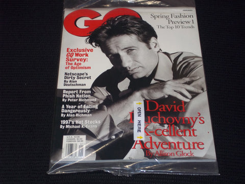 1997 JANUARY GQ MAGAZINE - DAVID DUCHOVNY FRONT COVER - E 17093
