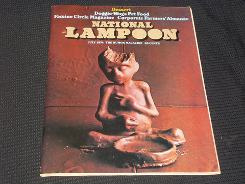1974 JULY NATIONAL LAMPOON MAGAZINE - DESSERT FRONT COVER - E 3282