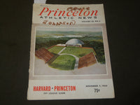 1960 NOVEMBER 5 PRINCETON VS. HARVARD FOOTBALL PROGRAM - IVY LEAGUE - J 3595