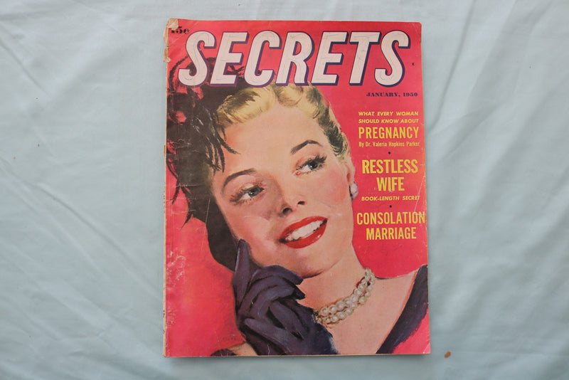 1950 FEBRUARY SECRETS MAGAZINE - RESTLESS WIFE COVER - E 26719