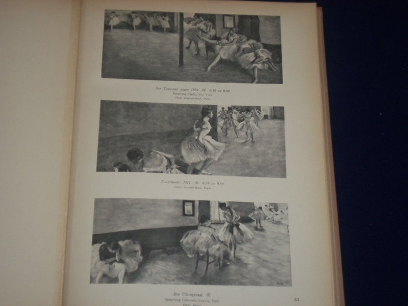1924 DEGAS BOOK JULIUS MEIER GRAEFE - GERMAN TEXT - 62 ILLUSTRATIONS - KD 2426