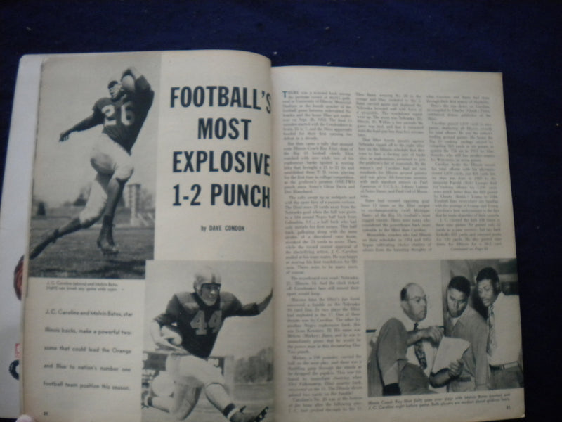 1954 SPORTS REVIEW FOOTBALL MAGAZINE - COLLEGE AND PRO ISSUE - B 439M