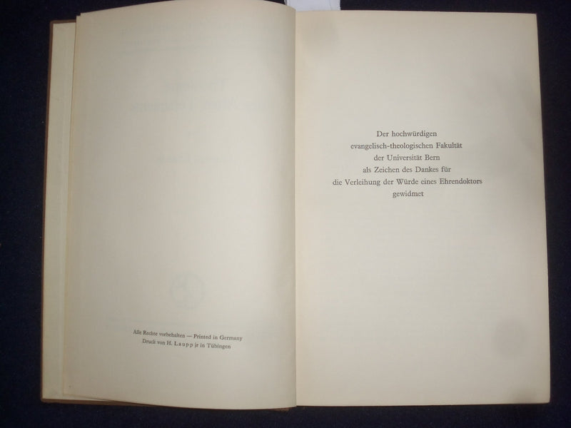 1936 THEOLOGIE DES ALTEN TESTAMENTS HARDCOVER BOOK VON KOHLER - GERMAN - KD 9021