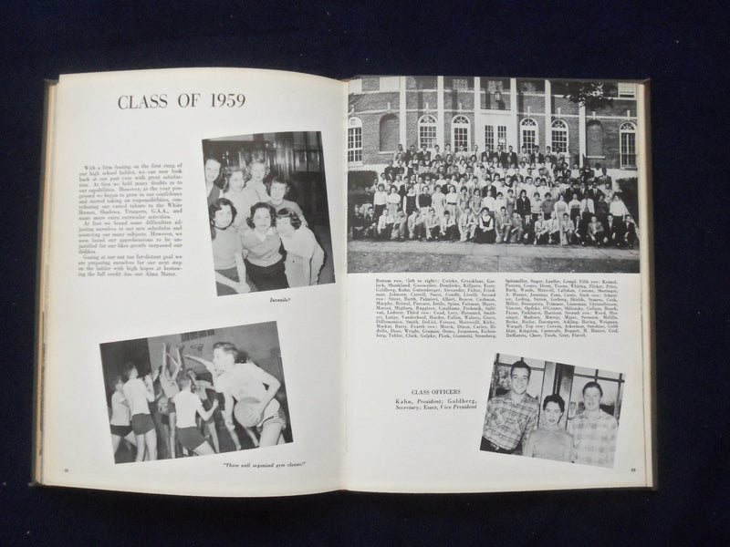 1956 SHADOWS HENRY B. WHITEHORNE HIGH SCHOOL YEARBOOK - VERONA, NJ - YB 3020