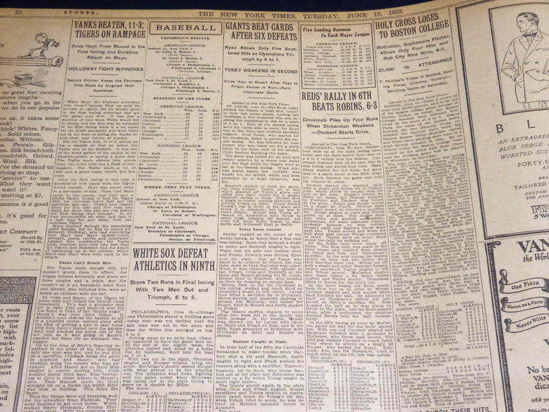 1923 JUNE 19 NEW YORK TIMES - ETNA IN ERUPTION BLOTS OUT VILLAGES - NT 8731