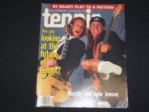 1995 JANUARY TENNIS MAGAZINE - MURPHY AND LUKE JENSEN COVER - E 9737