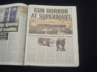 2021 MARCH 23 NEW YORK DAILY NEWS NEWSPAPER - COLORADO MASSACRE GUNMAN KILLS 10