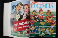 1954 HARVARD FOOTBALL PROGRAMS - BOUND VOLUME - TED KENNEDY - KD 9571