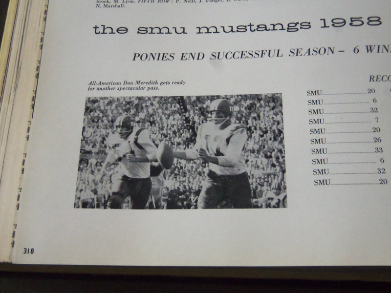 1959 THE ROTUNDA SOUTHERN METHODIST UNIVERSITY YEARBOOK - DON MEREDITH - YB 1152
