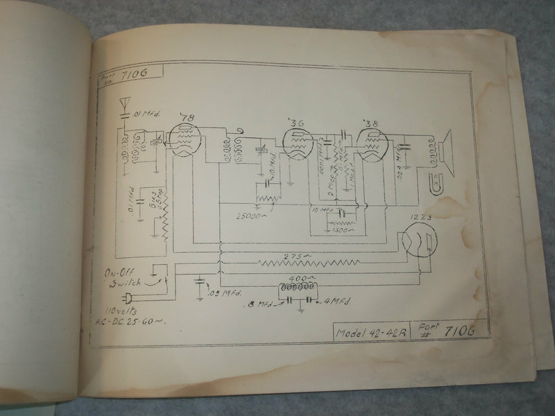 1937 DE WALD RADIOS ELECTRICAL PRODUCTS MANUAL - J 6292