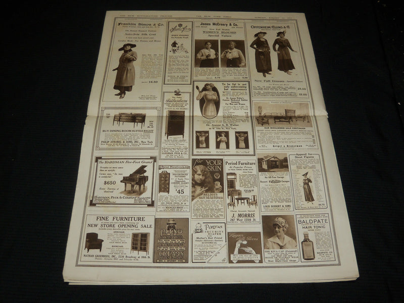 1915 AUGUST 15 NEW YORK TIMES PICTURE SECTION - FIRST WAR GAMES - NP 5487