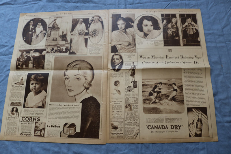 1930 JULY 13 NY TIMES ROTOGRAVURE PICTURE SECTION - MOUNT RUSHMORE - NP 9220