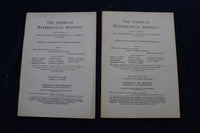 1922 THE AMERICAN MATHEMATICAL MONTHLY MAGAZINE - LOT OF 10 - O 3388