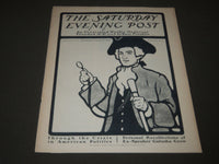 1901 JANUARY 19 THE SATURDAY EVENING POST MAGAZINE - ILLUSTRATED COVER - SP 518