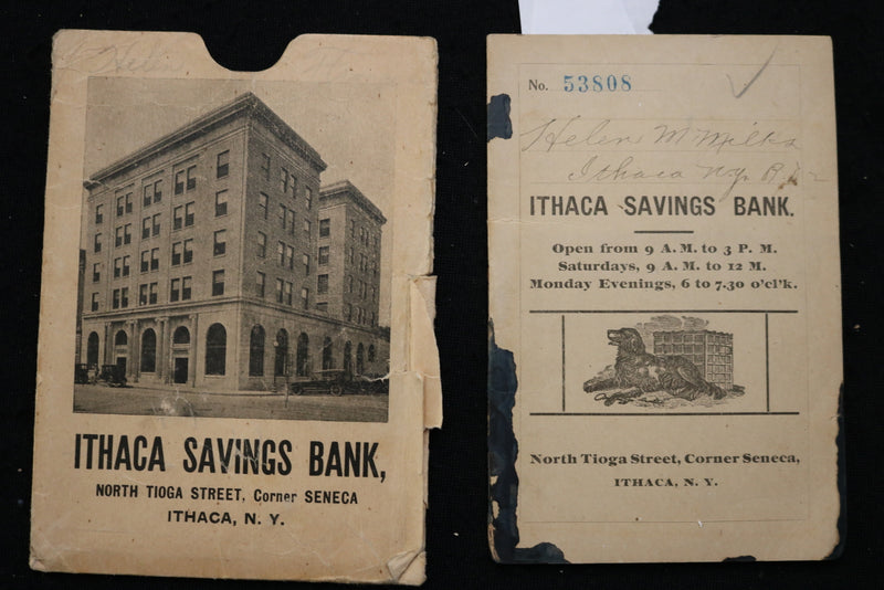 1920'S ITHACA SAVINGS BANK BOOK - ITHACA, NEW YORK - K 2205