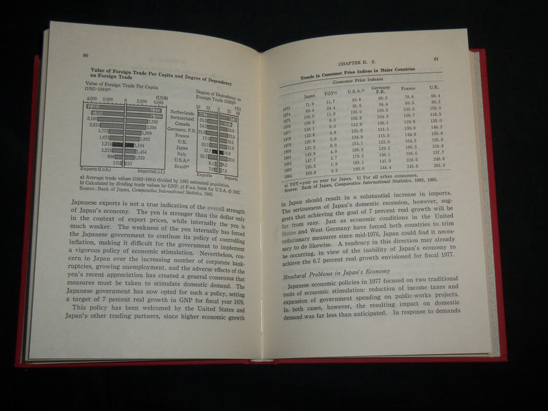 1986 THE JAPANESE ECONOMY IN TRANSITION HARDCOVER BOOK BY HIROSHI KATO - KD 7041