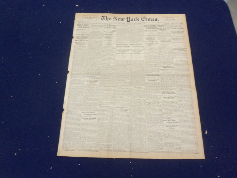 1916 JANUARY 21 NEW YORK TIMES - VILLA NOT YET TAKEN PRISIONER - NT 9070