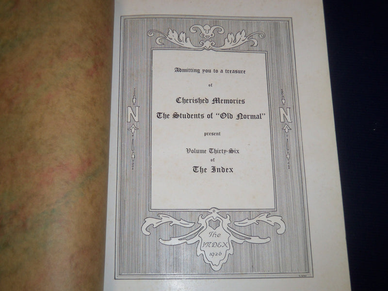 1926 THE INDEX ILLINOIS STATE UNIVERSITY YEARBOOK VOL. 36 - NORMAL IL - YB 258