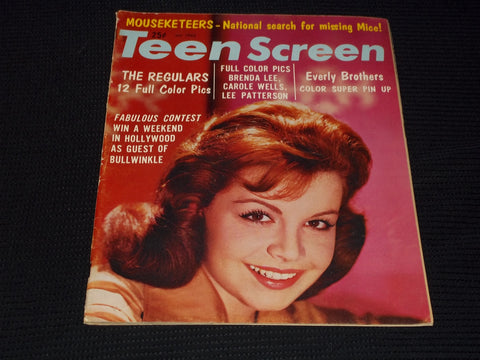 1962 MAY TEEN SCREEN MAGAZINE - ANNETTE FUNICELLO FRONT COVER - E 15032