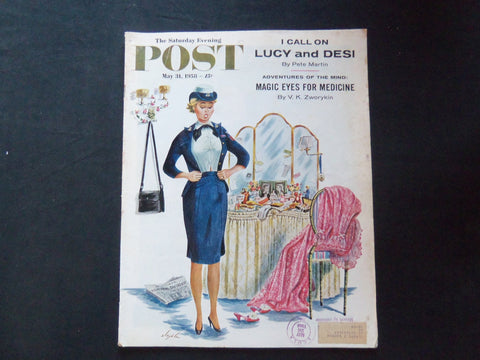 1958 MAY 31 THE SATURDAY EVENING POST MAGAZINE - I CALL ON LUCY & DESI - SP 2185