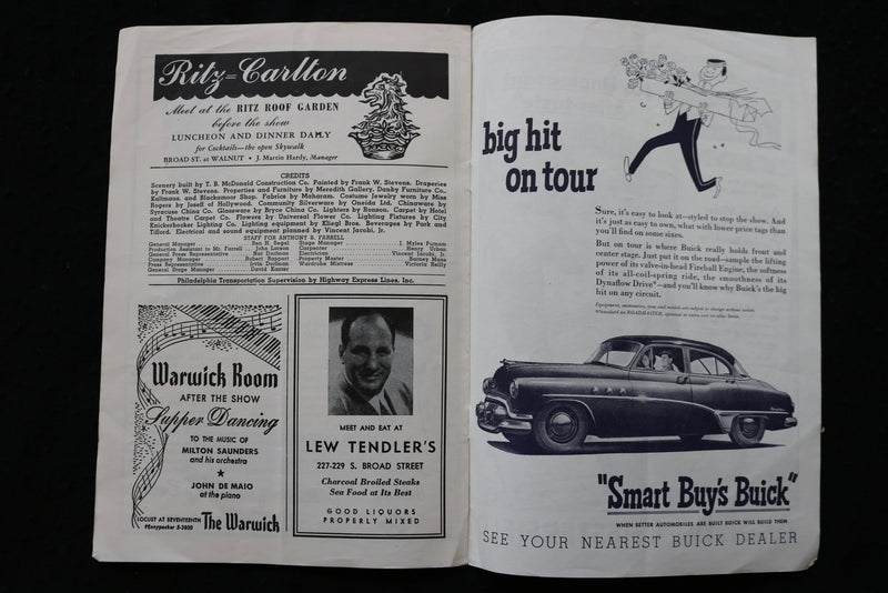 1951 LOVE AND LET LOVE PROGRAM - GINGER ROGERS - FORREST THEATRE - K 1831