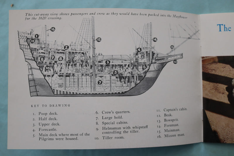 1960'S THE STORY OF MAYFLOWER II - OFFICIAL GUIDE BOOK - SOFTCOVER - K 3419