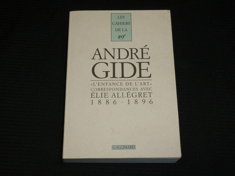 1998 ANDRE GIDE CORRESPONDANCES AVEC SOFTCOVER BOOK - ELIE ALLEGRET - KD 7319