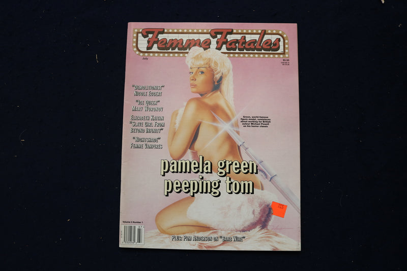 1996 JULY FEMME FATALES MAGAZINE - PAMELA GREEN COVER - E 18151