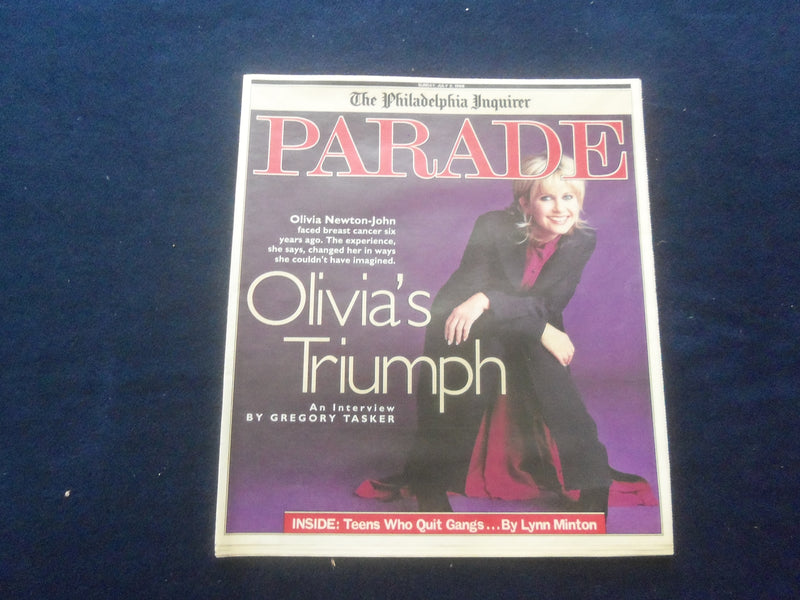 1998 JULY 5 THE PHILADELPHIA PARADE MAGAZINE - OLIVIA NEWTON-JOHN - NP 6204