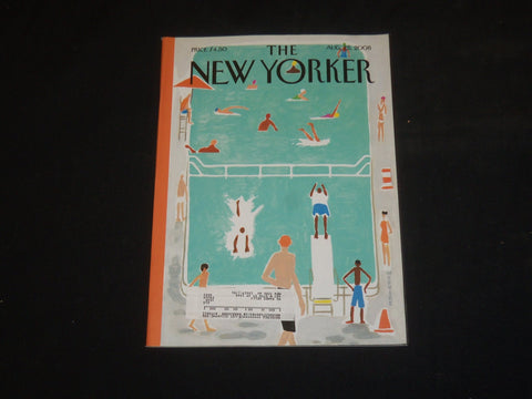 2008 AUGUST 25 THE NEW YORKER MAGAZINE - ILLUSTRATED COVER - NY 2132
