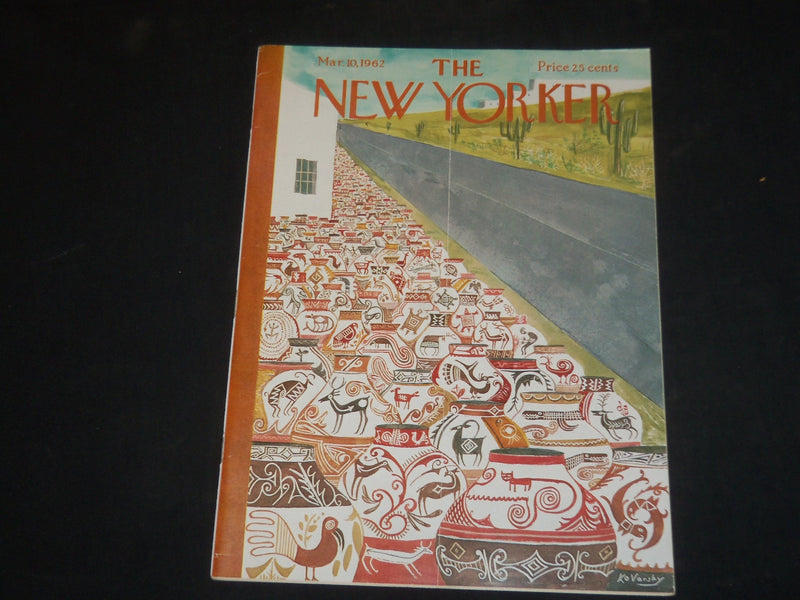 1962 MARCH 10 THE NEW YORKER MAGAZINE - ILLUSTRATED COVER - NY 1105