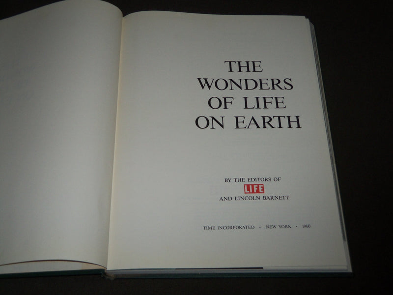 1960 THE WONDERS OF LIFE ON EARTH BOOK PUBLISHED BY TIME-LIFE - I 1570