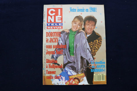 1987 DECEMBER 17 CINE TELE REVUE MAGAZINE - DOROTHEE & JACKY COVER - E 12024