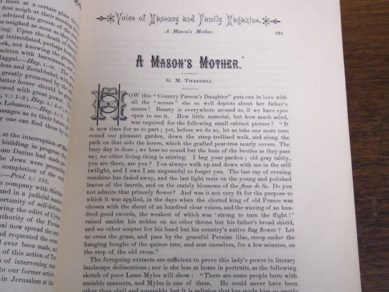 1883 APRIL VOICE OF MASONRY AND FAMILY MAGAZINE - JOHN W. BROWN - K 1270