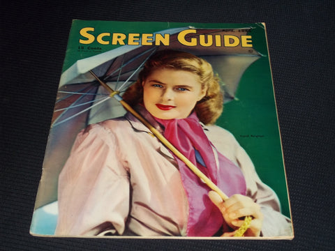 1946 APRIL SCREEN GUIDE MAGAZINE - INGRID BERGMAN FRONT COVER - E 20120