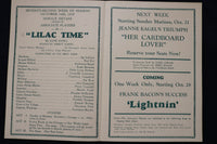 1928 NATIONAL THEATRE PROGRAMS - CHICAGO - LOT OF 7 - K 1783