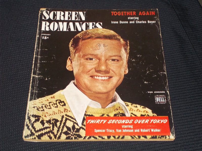 1945 JANUARY SCREEN ROMANCES MAGAZINE - VAN JOHNSON COVER - E 16540